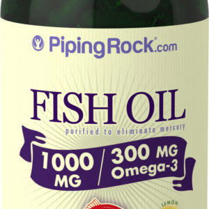 Aceite de pescado omega-3 sabor limón, 1000 mg, 240 Cápsulas blandas de liberación rápida