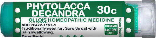 Phytolacca Decandra 30c Homeopatía para infección de garganta, 80 Gránulos