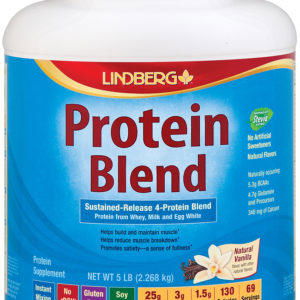 Mezcla de proteínas (vainilla natural), 5 lb (2.268 kg) size_units.unit.118