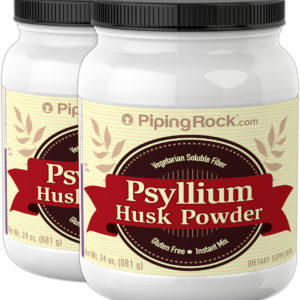 Cáscara de psyllium - Semilla en polvo, 24 oz (681 g) Botellas/Frascos, 2  Botellas/Frascos