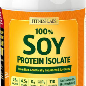 Proteína aislada de soja en polvo sin sabor, 3 lb (1.362 kg) size_units.unit.118
