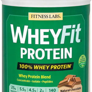 Proteína WheyFit (chocolate natural), 2 lb (908 g) Botella/Frasco