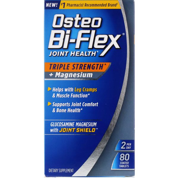 Osteo Bi-Flex, Salud articular, triple acción + magnesio, 80 comprimidos recubiertos
