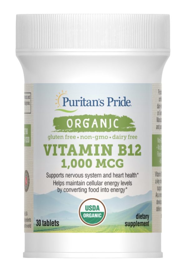 Vitamina B-12 orgánica 1000 mcg