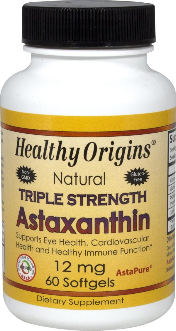 Astaxantina de triple concentración 12 mg