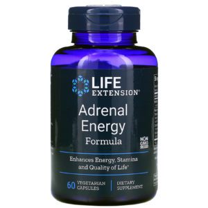 Life Extension, Fórmula para la energía suprarrenal, 60 cápsulas vegetarianas
