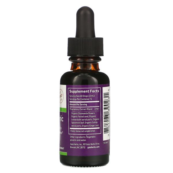 Gaia Herbs, Tónico para el estómago con manzanilla para niños, 30 ml (1 oz líq.) - Imagen 2