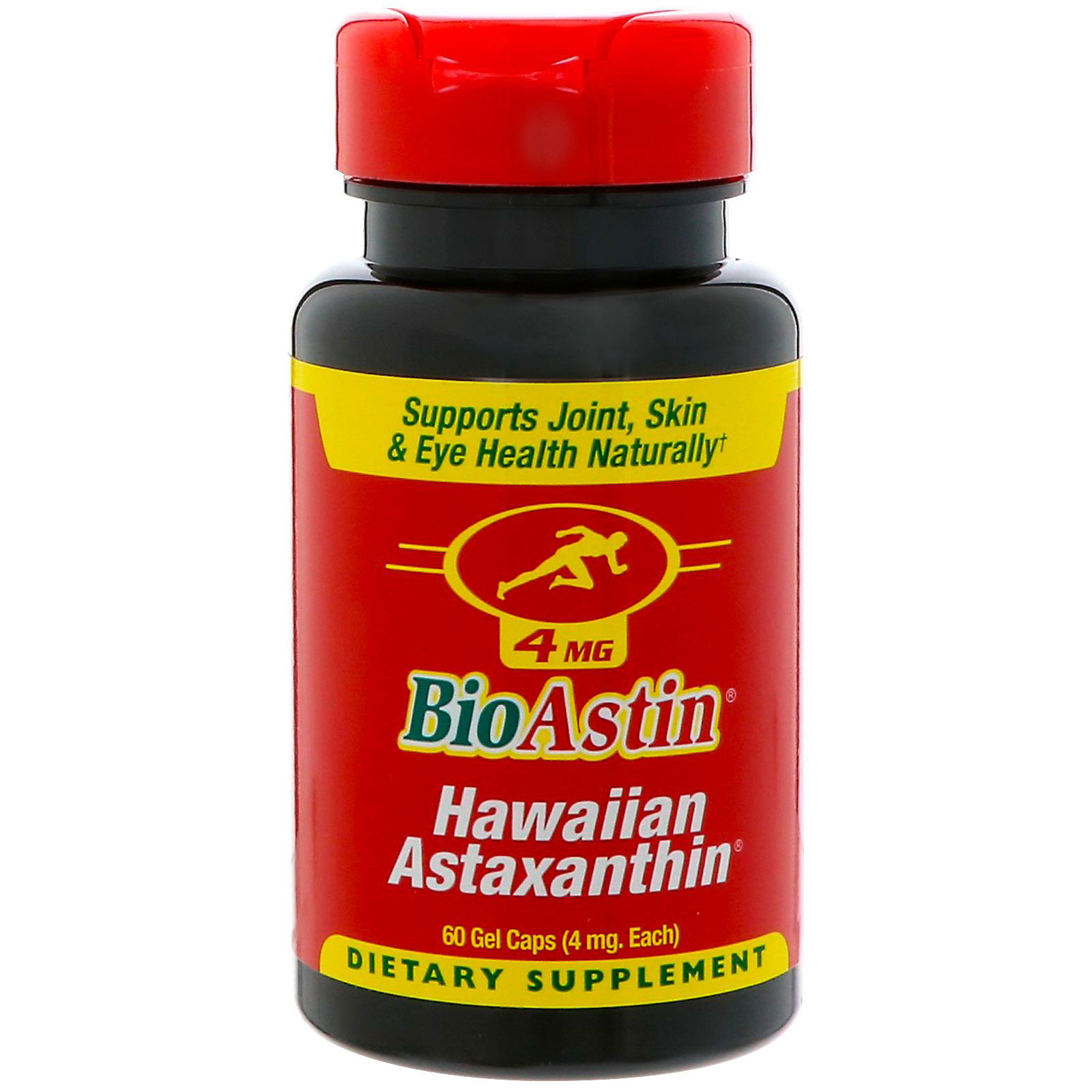 Nutrex Hawaii, BioAstin, astaxantina hawaiana, 4 mg, 60 cápsulas de gel ...
