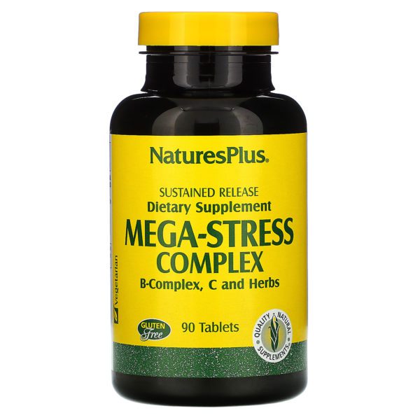 Nature's Plus, Complejo Mega-estrés, 90 comprimidos