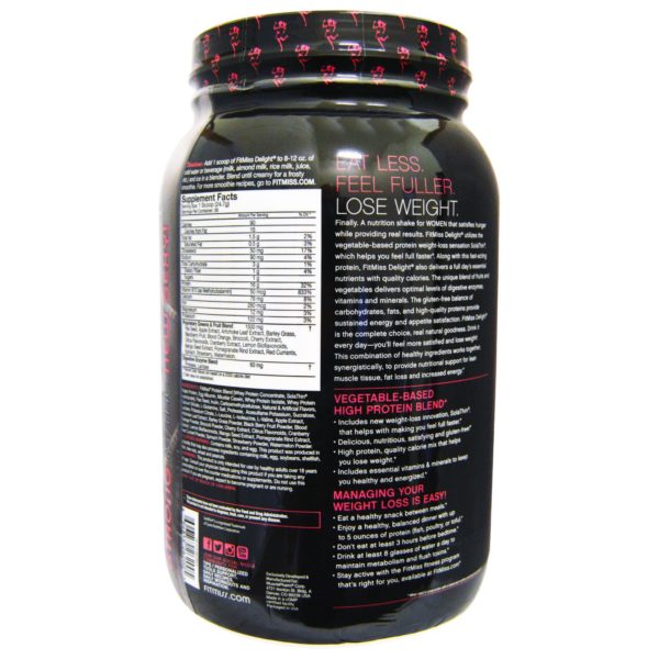FitMiss, Delight, batido de proteínas completo para mujeres, chai de vainilla, 2 lbs (907 g) - Imagen 2