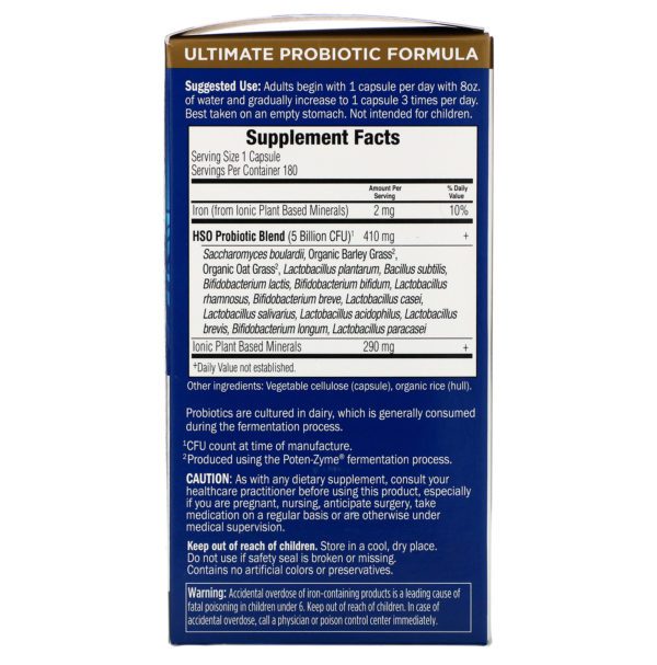 Garden of Life, Primal Defense, Ultra, Ultimate Probiotic Formula, 180 UltraZorbe Vegetarian Capsules - Imagen 2