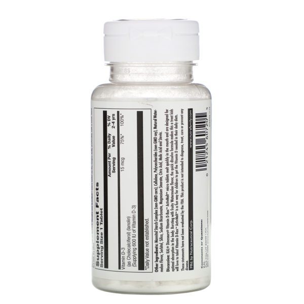 KAL, Vitamin D-Rex, Watermelon, 600 IU, 120 Micro Tablets - Imagen 2