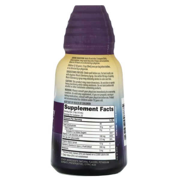Zarbee's, Suplemento inmunitario de baya de saúco negro NightTime, 236 ml (8 oz. liq.) - Imagen 2