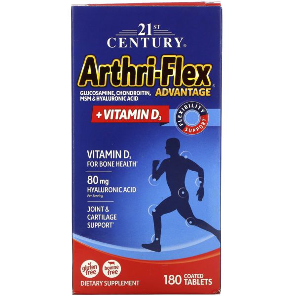 21st Century, Arthri-Flex Advantage, + vitamina D3, 180 comprimidos recubiertos