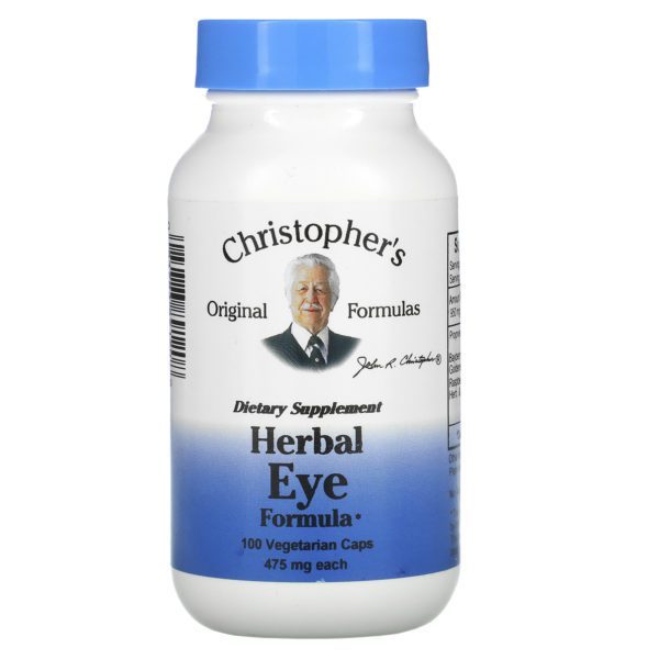 Christopher's Original Formulas, Herbal Eyebright Formula, 475 mg, 100 Vegetarian Caps