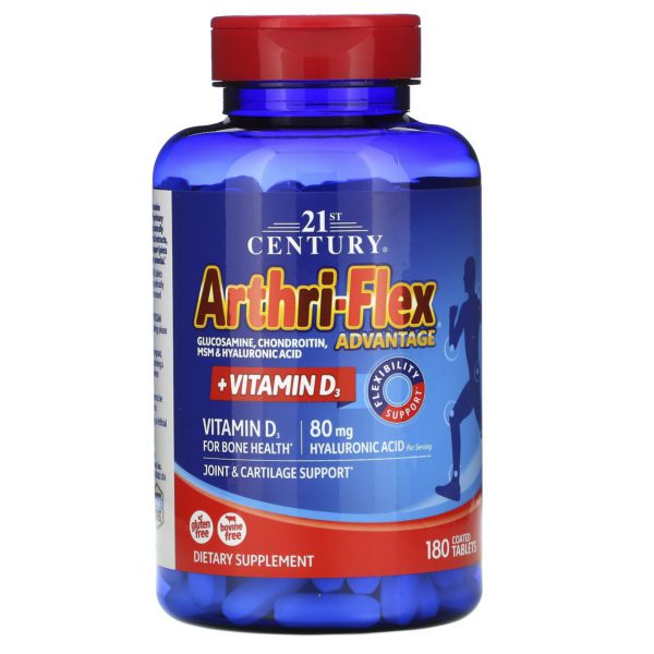 21st Century, Arthri-Flex Advantage, + vitamina D3, 180 comprimidos recubiertos - Imagen 3