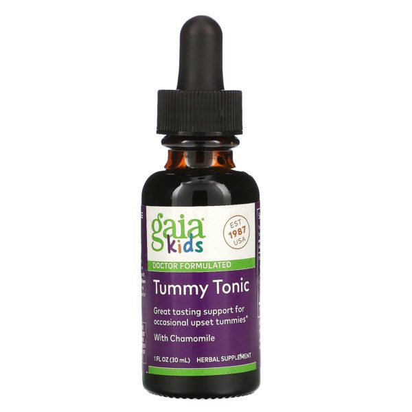 Gaia Herbs, Tónico para el estómago con manzanilla para niños, 30 ml (1 oz líq.)