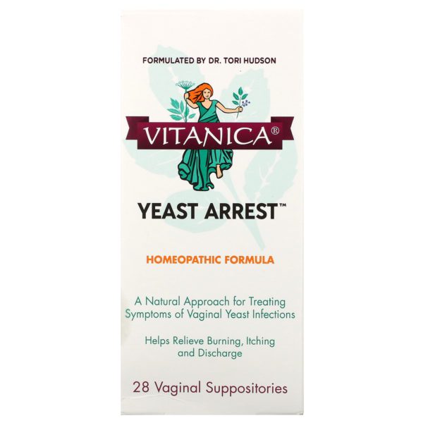 Vitanica, Eliminación de hongos, Apoyo vaginal, 28 supositorios vaginales