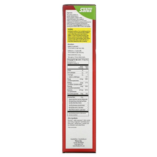 Flora, Floradix, Suplemento hierro + hierbas, Fórmula líquida de extracto, 23 fl oz (700 ml) - Imagen 2