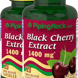 Black Cherry, 1400 mg, 120 Quick Release Capsules, 2  Bottles