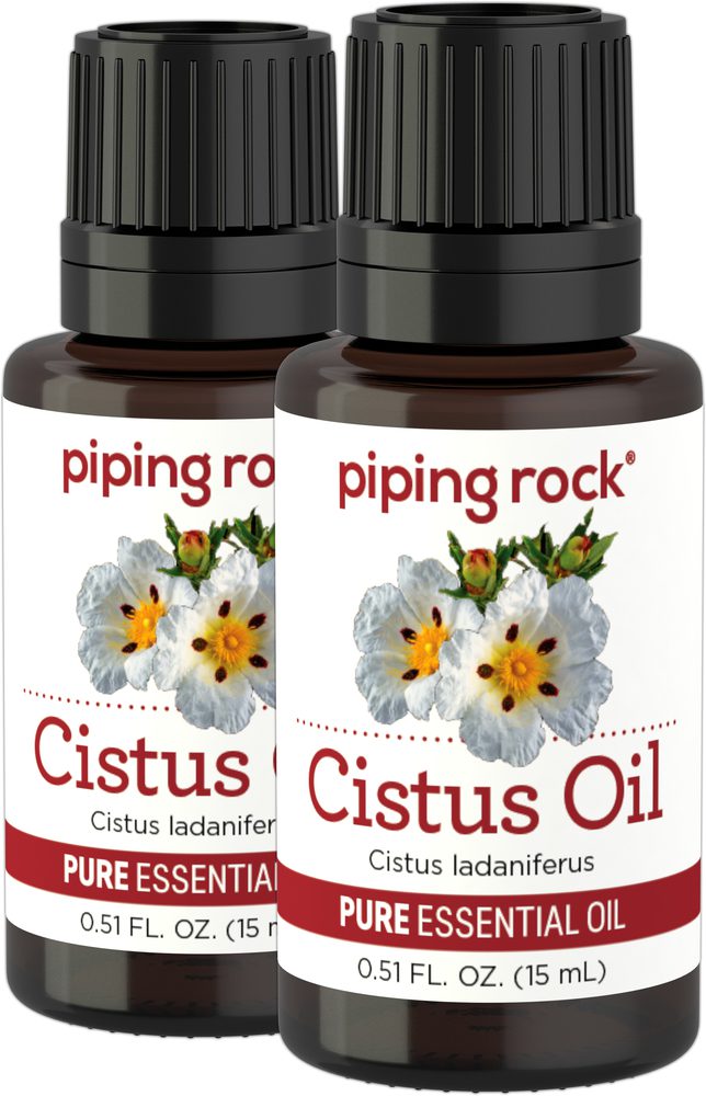 Cistus Pure Essential Oil - Labdanum Oil (GC/MS Tested), 1/2 fl oz (15 ...