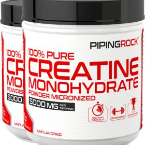Creatine Powder (Micronized), 5000 mg, 1.1 lb (500 g) Bottle, 2  Bottles