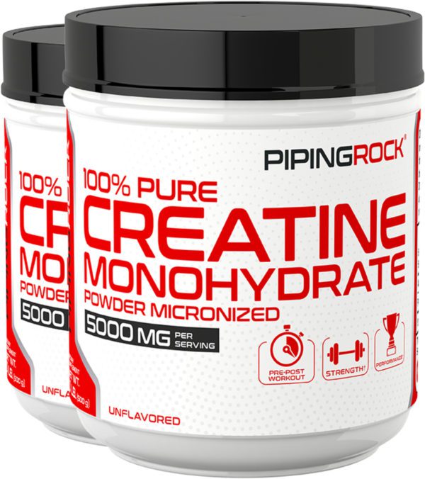 Creatine Powder (Micronized), 5000 mg, 1.1 lb (500 g) Bottle, 2  Bottles