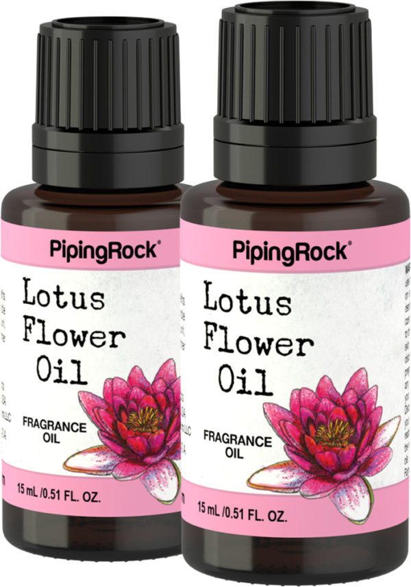 Lotus Flower Fragrance Oil, 1/2 fl oz (15 mL) Dropper Bottle, 2  Dropper Bottles