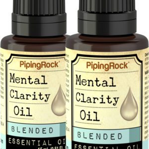 Mental Clarity Essential Oil Blend, 1/2 fl oz (15 mL) Dropper Bottle, 2  Dropper Bottles