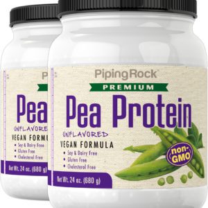 Pea Protein Powder (Non-GMO), 24 oz (680 g) Bottle, 2  Bottles