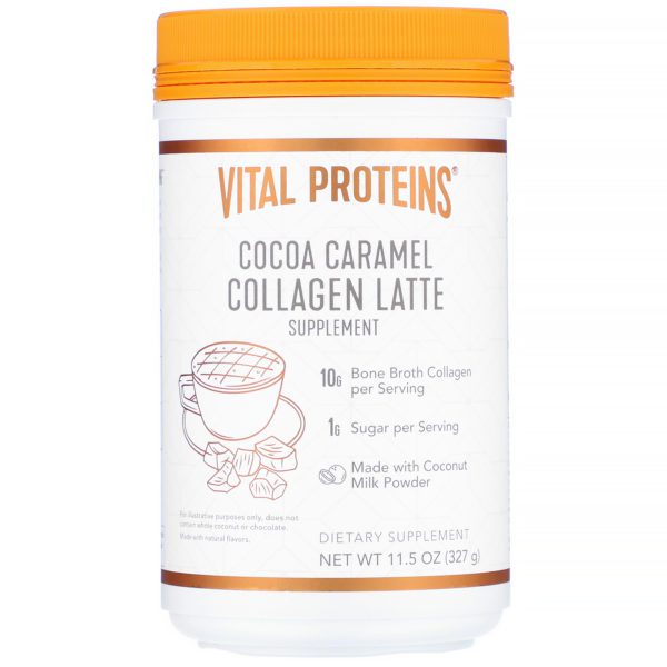 Vital Proteins, Collagen Latte, Cocoa Caramel, 11.5 oz (327 g)