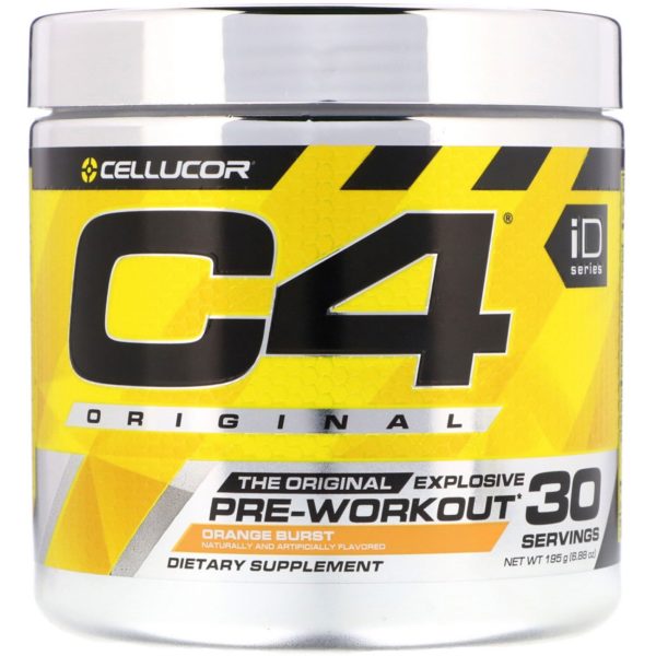 Cellucor, C4 explosivo original, preentrenamiento, naranja intensa, 6,88 oz (195 g)