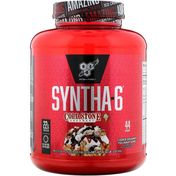 BSN, Syntha-6, cremas heladas Cold Stone, quieres masa de galletas, 2,07 kg (4,56 lb)