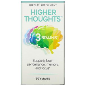 Natural Factors, 3 Brains, Higher Thoughts, 90 Softgels