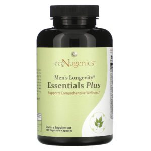 Econugenics, Men's Longevity, Suplemento esencial plus, 180 cápsulas vegetales