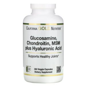 California Gold Nutrition, Glucosamine Chondroitin, MSM plus Hyaluronic Acid, 360 Veggie Capsules