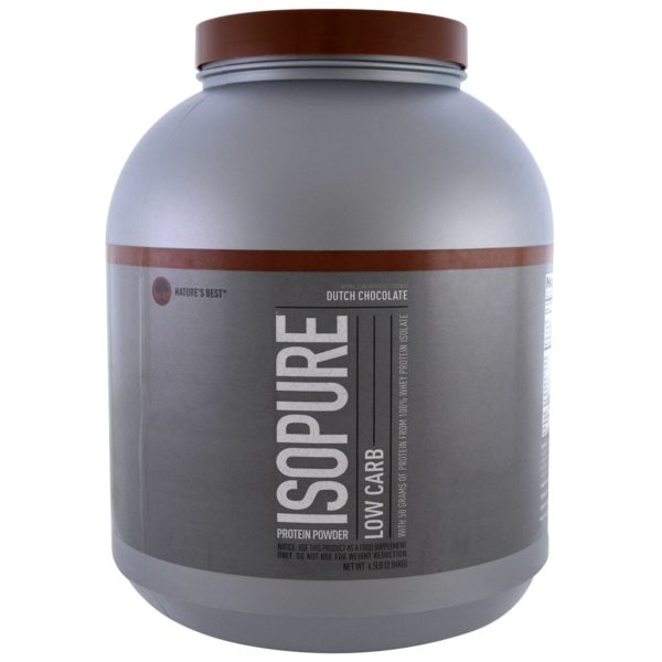 Isopure, Proteína en polvo con bajo contenido de carbohidratos, Chocolate holandés, 2,04 kg (4,5 lb)
