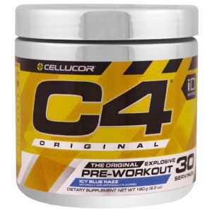 Cellucor, C4 Original Explosive, Preentrenamiento, Frambuesa Helada Azul, 6.3 oz (180 g)