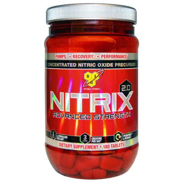 BSN, Nitrix 2.0, Precursor concentrado del óxido nítrico, 180 tabletas