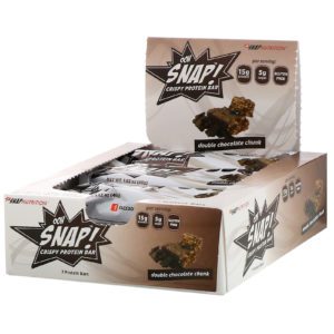 OOH Snap!, Barrita de proteína crujiente, Trozo doble de chocolate, 7 barritas, 46 g (1,62 oz) cada una