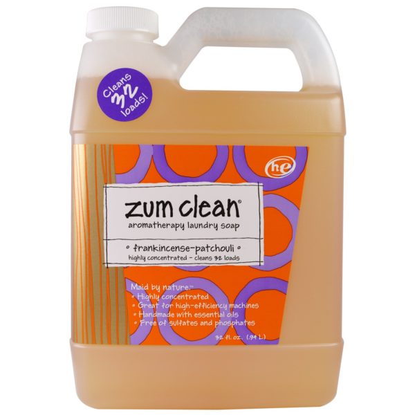 Indigo Wild, Zum Clean, jabón de lavandería de aromaterapia, Incienso y pachuli, 32 fl oz