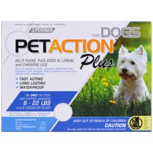 PetAction Plus, Para perros pequeños, 3 dosis - 0.023 fl oz