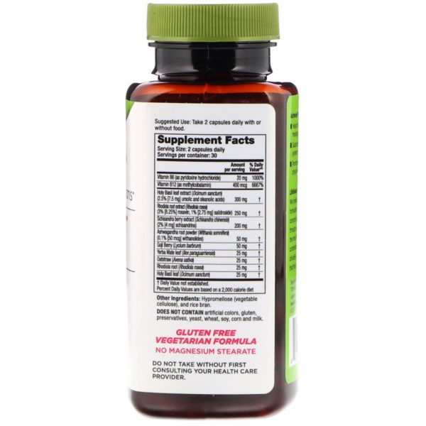 LifeSeasons, Adrenal-T, Apoyo adrenal, 60 cápsulas vegetarianas - Imagen 2