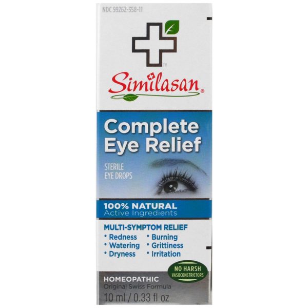 Similasan, Alivio completo para los ojos, gotas oftálmicas estériles, 0.33 fl oz (10 ml)