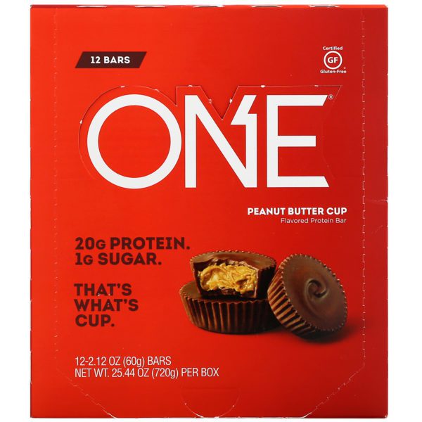 One Brands, ONE Bar, Peanut Butter Cup, 12 Bars, 2.12 oz (60 g) Each - Imagen 2