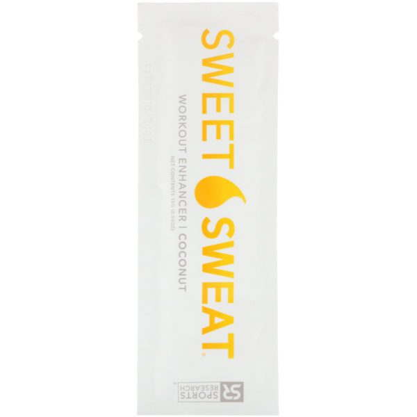 Sports Research, Sweet Sweat Workout Enhancer, Coconut, 20 Travel Packets, 0.53 oz (15 g) Each - Imagen 3