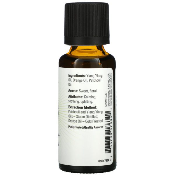 Now Foods, Paz, amor y flores, aceites esenciales, mezcla balanceada, 1 fl oz (30 ml) - Imagen 2