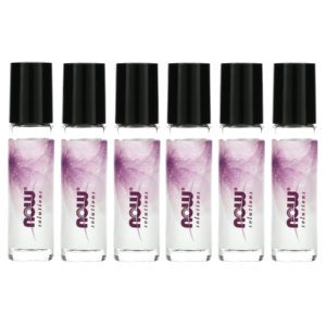 Now Foods, Envases vacíos de vidrio roll-on, 6 envases, 10 ml (1/3 oz. líq.) cada uno