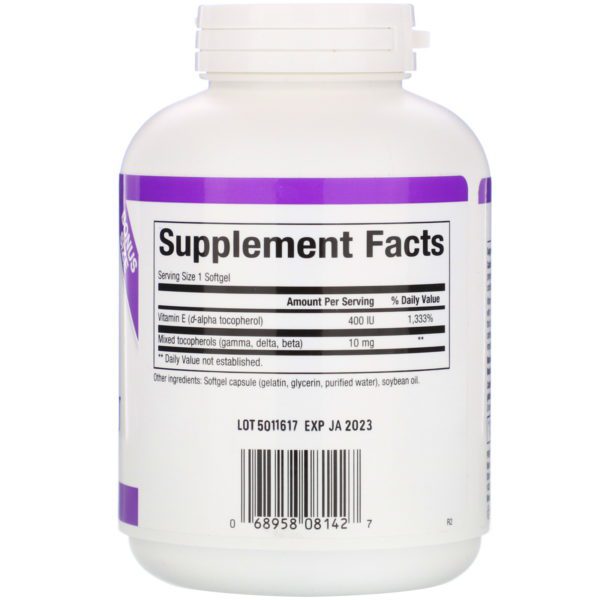 Natural Factors, E mezclado, 400 IU, 240 softgels - Imagen 2