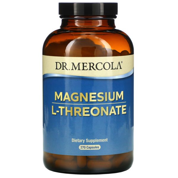 Dr. Mercola, L-treonato de magnesio, 270 cápsulas
